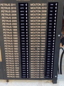 St. Emilion sticker shock